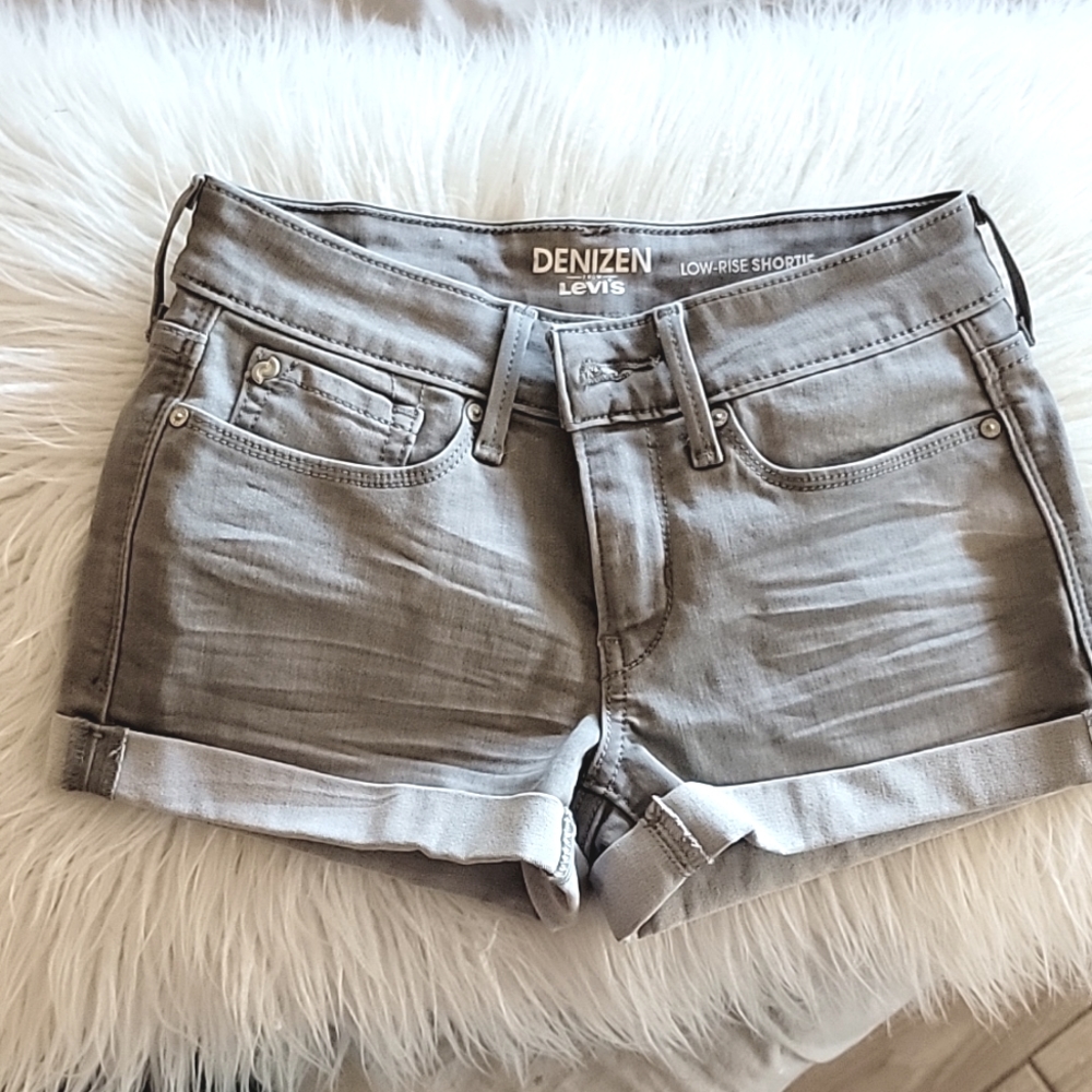 Low rise shorts, size 1 / 25, gray